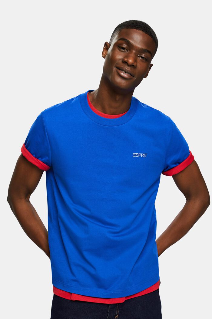 Logowany T-shirt, unisex, BRIGHT BLUE, detail image number 4