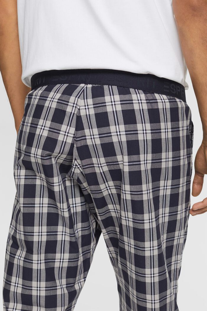 Spodnie od piżamy w kratkę, NAVY, detail image number 3