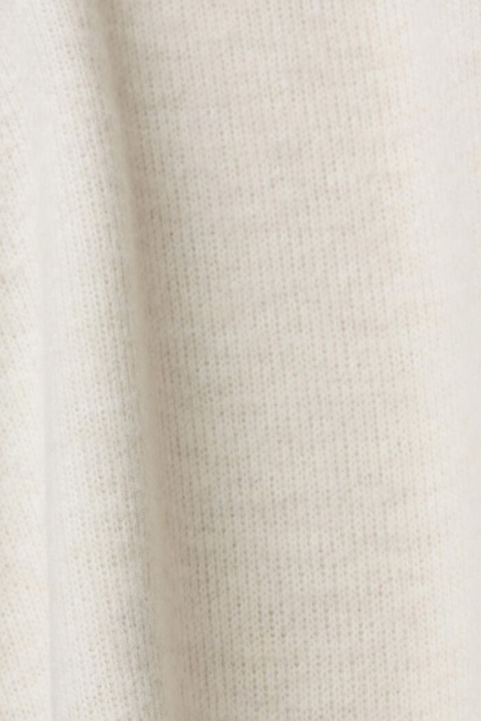 Szczotkowana bluza z kapturem, BEIGE, detail image number 1
