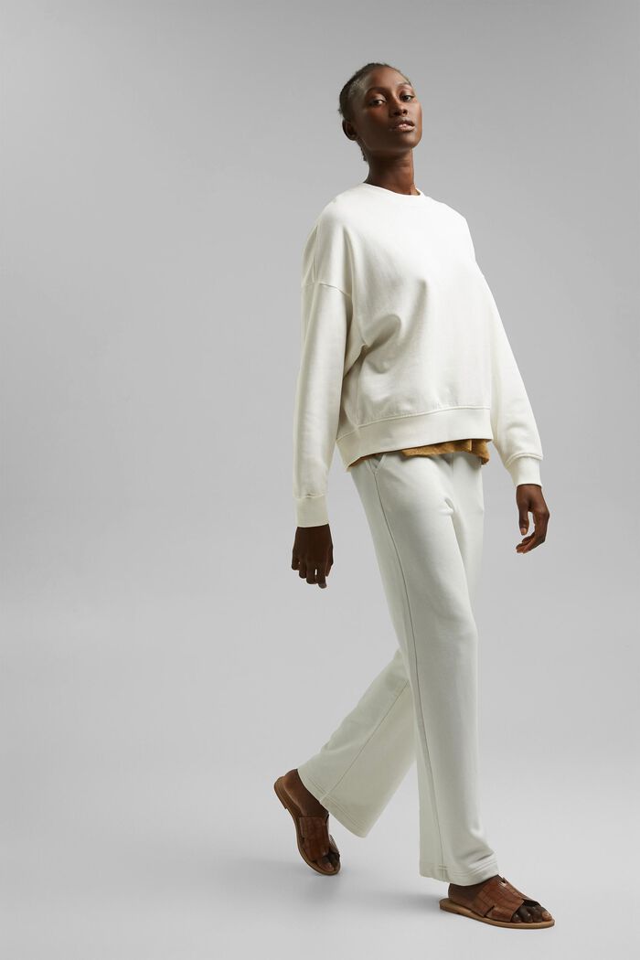 Bluza w 100% z bawełny ekologicznej, OFF WHITE, detail image number 1