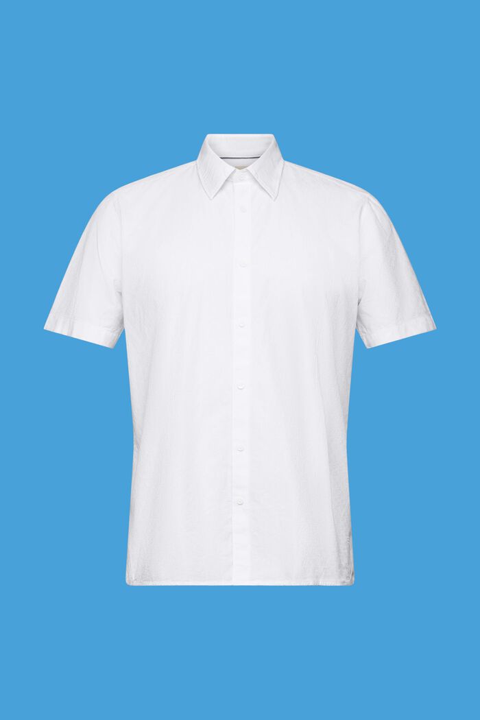 Fakturowana koszulka slim fit, WHITE, detail image number 6