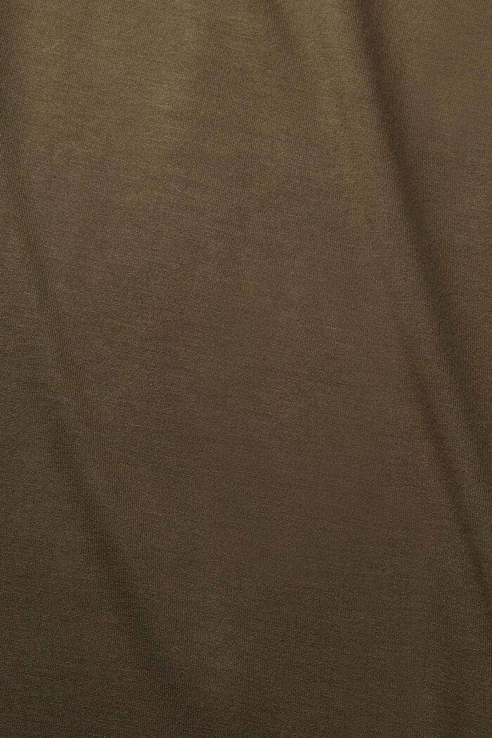 T-shirt z nadrukiem, LENZING™ ECOVERO™, KHAKI GREEN, detail image number 1