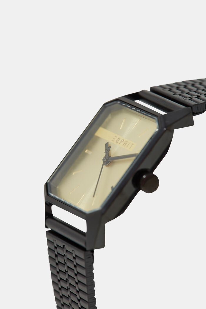 Zegarek ze stali szlachetnej, BLACK, detail image number 1