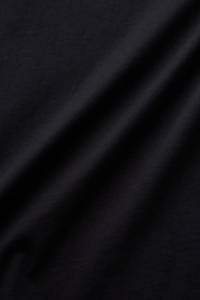 Koszulka polo z kołnierzykiem w stylu spacedye, BLACK, detail image number 4