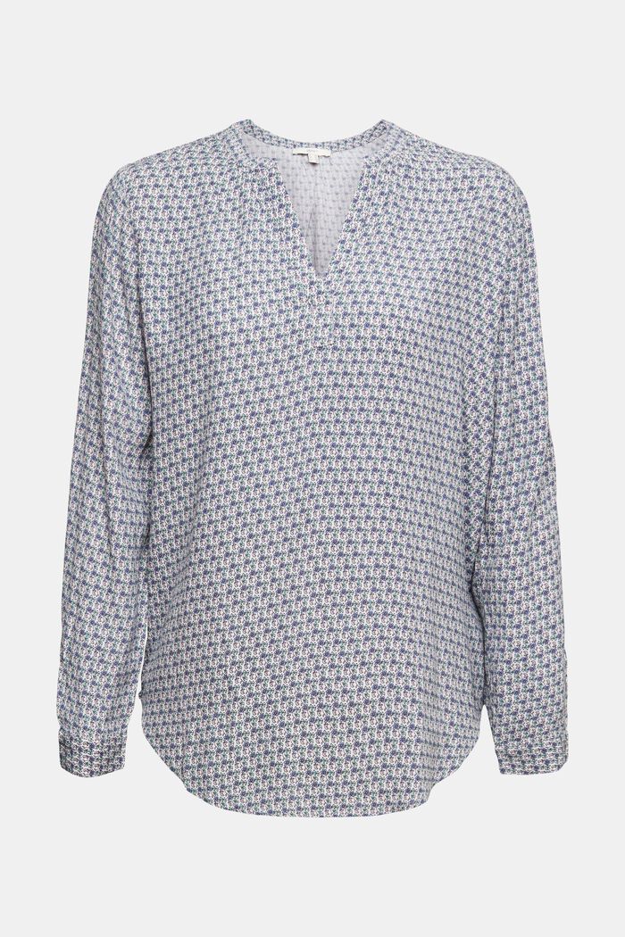 Wzorzysta bluzka z LENZING™ ECOVERO™, OFF WHITE, detail image number 2