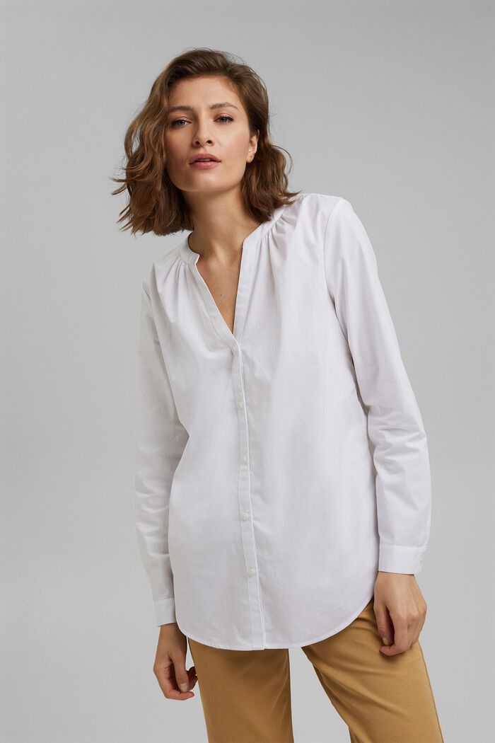 Bluzka ze 100% bawełny ekologicznej, WHITE, detail image number 0