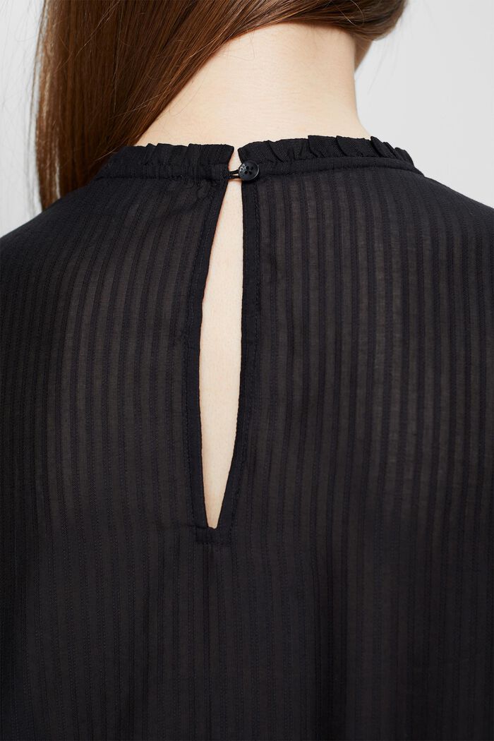 Bluzka w paski, LENZING™ ECOVERO™, BLACK, detail image number 2