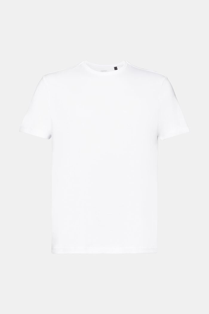 T-shirt z bawełny pima, slim fit, WHITE, detail image number 7