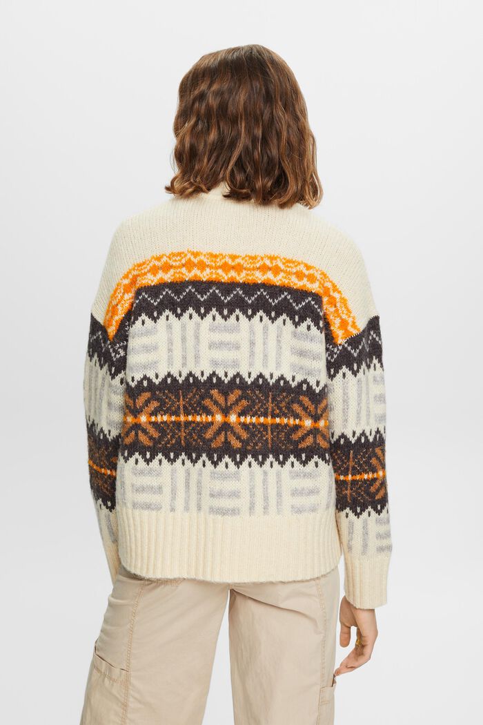 Żakardowy sweter z okrągłym dekoltem, ICE, detail image number 3