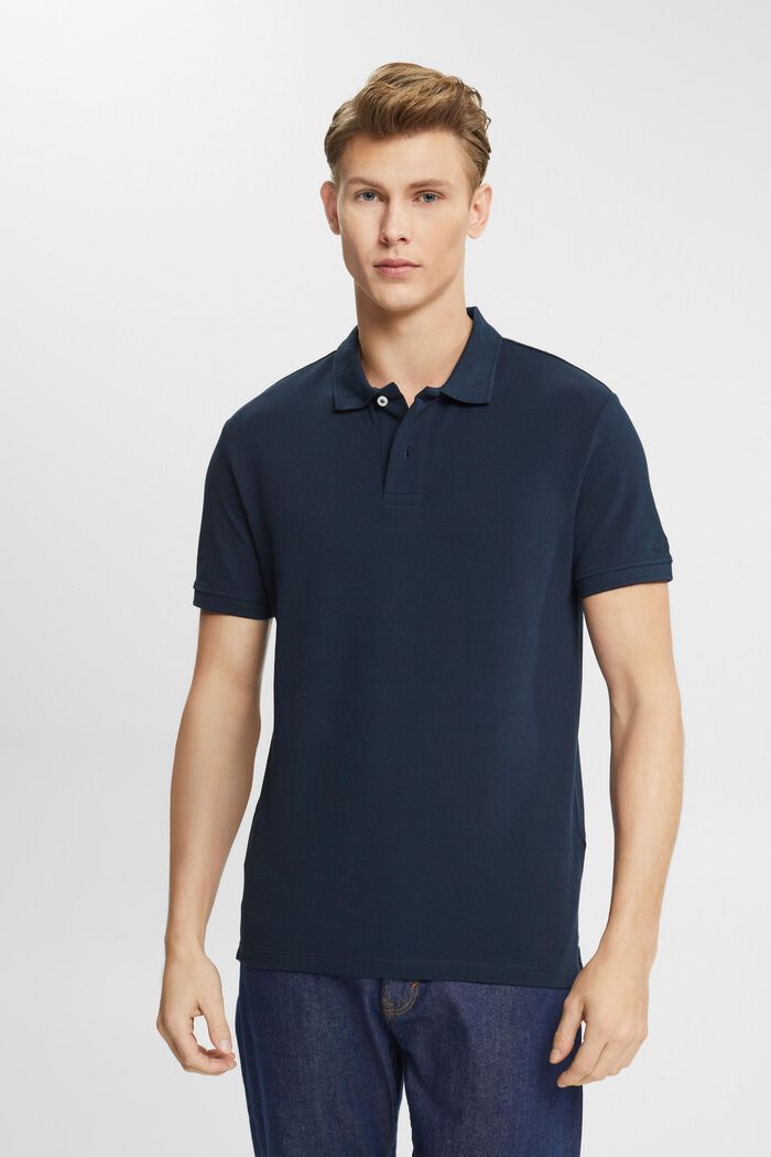 Koszulka polo, fason slim fit, NAVY, detail image number 0