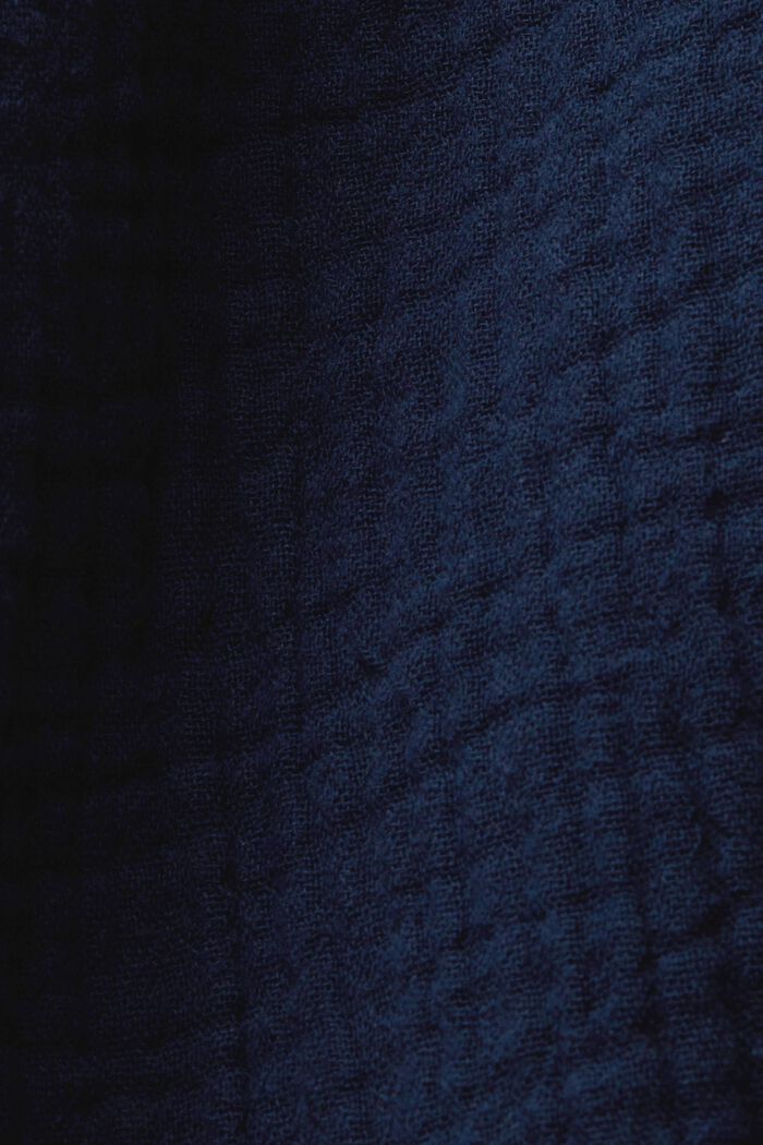 Casualowa sukienka z paskiem, 100% bawełny, NAVY, detail image number 5