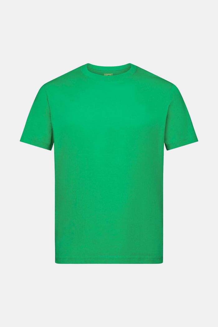 T-shirt z okrągłym dekoltem z dżerseju, NEW GREEN, detail image number 6