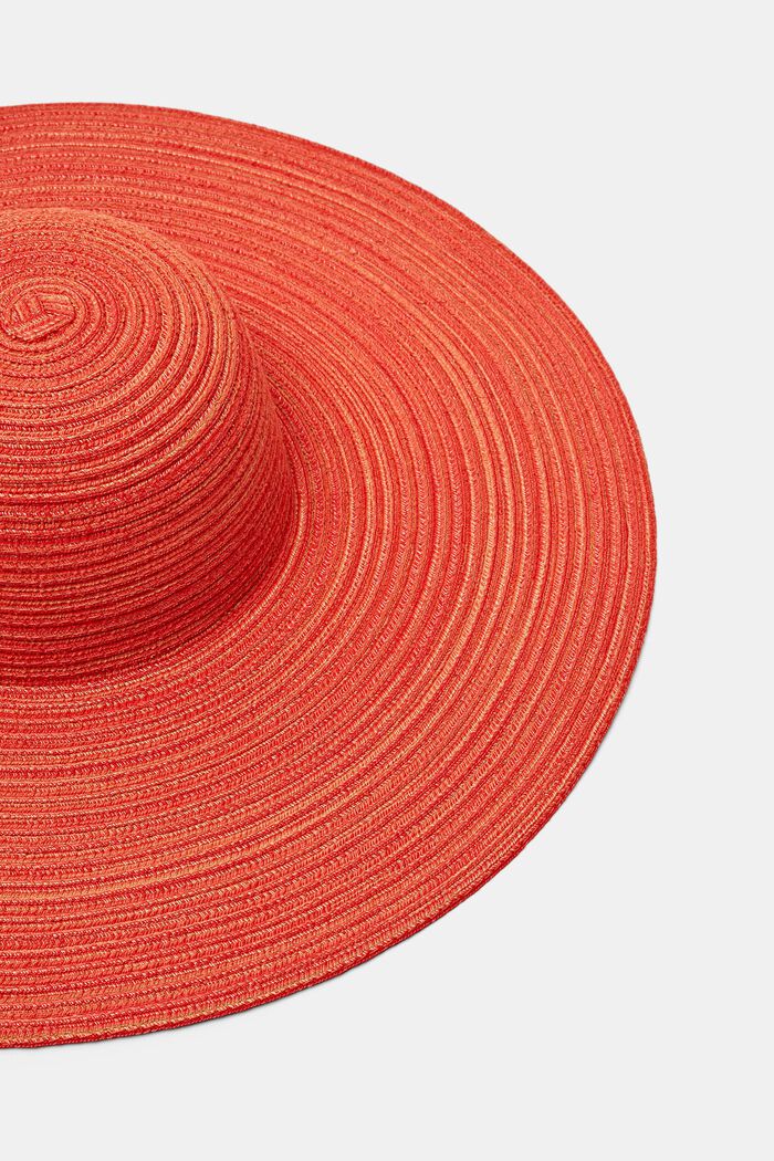Melanżowy kapelusz przeciwsłoneczny, ORANGE RED, detail image number 1