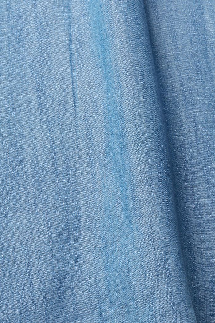Z włókna TENCEL™: bluzka oversize w kolorze denimu, BLUE MEDIUM WASHED, detail image number 7