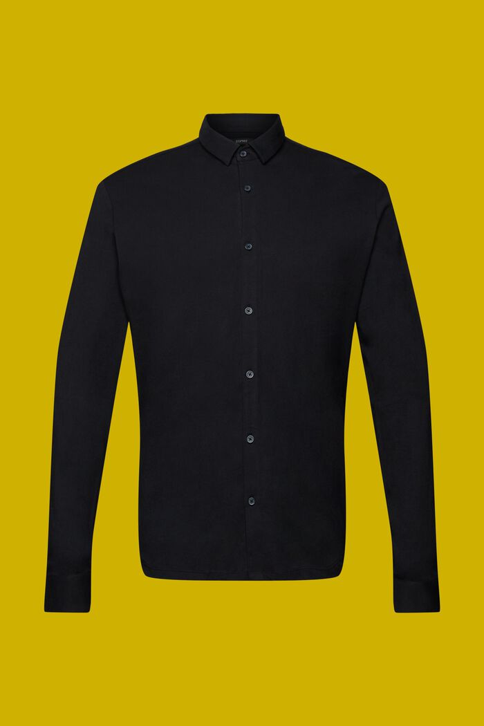 Koszula z dżerseju, 100% bawełny, BLACK, detail image number 5