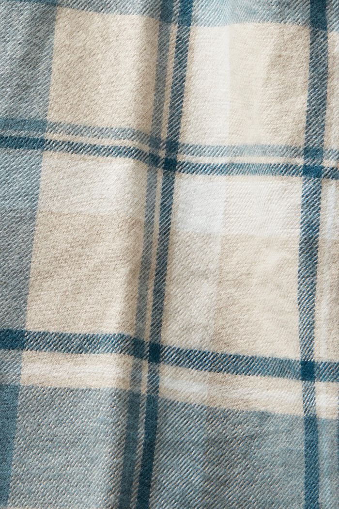 Flanelowa piżama w kratkę, NEW TEAL BLUE, detail image number 4