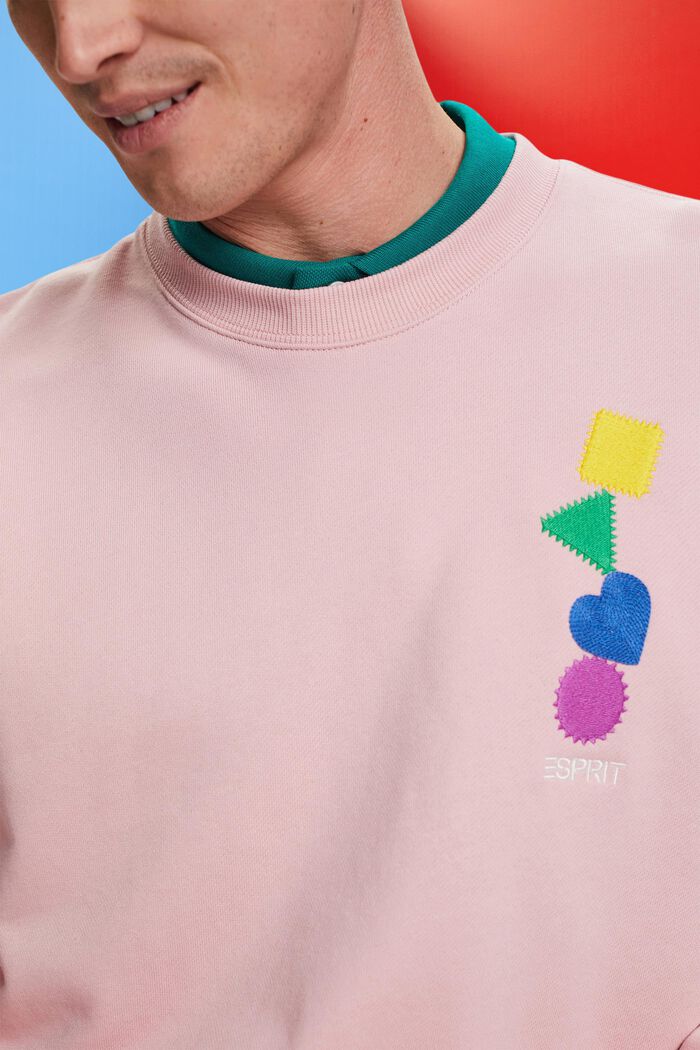 Bluza z haftowanym logo, PINK, detail image number 2