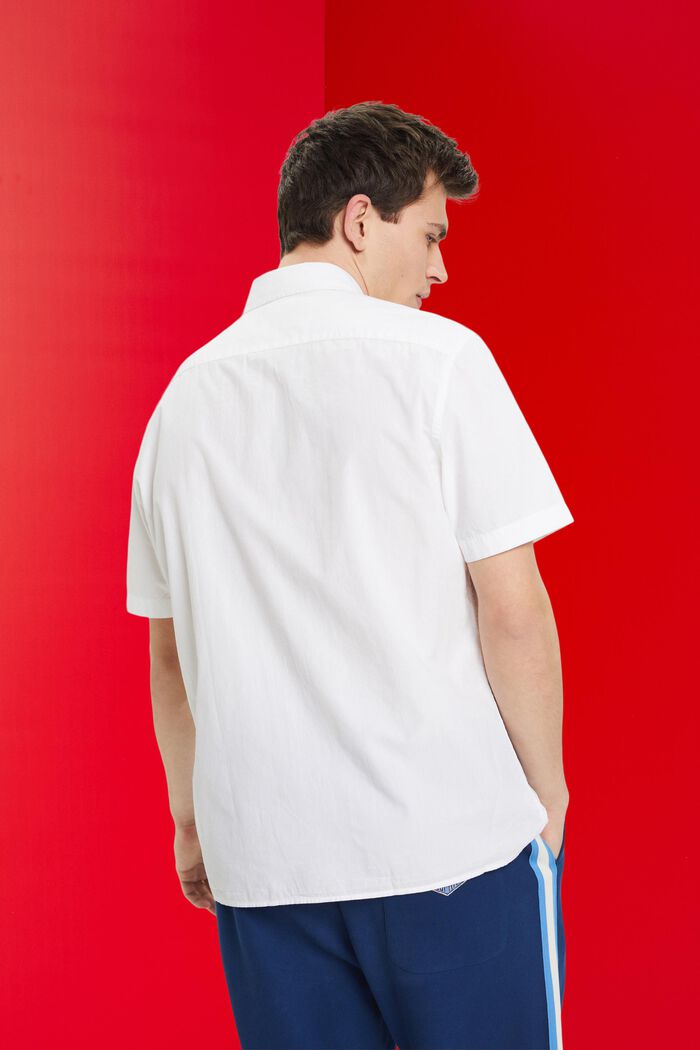 Koszula z ekologicznej bawełny z krótkimi rękawami, WHITE, detail image number 3