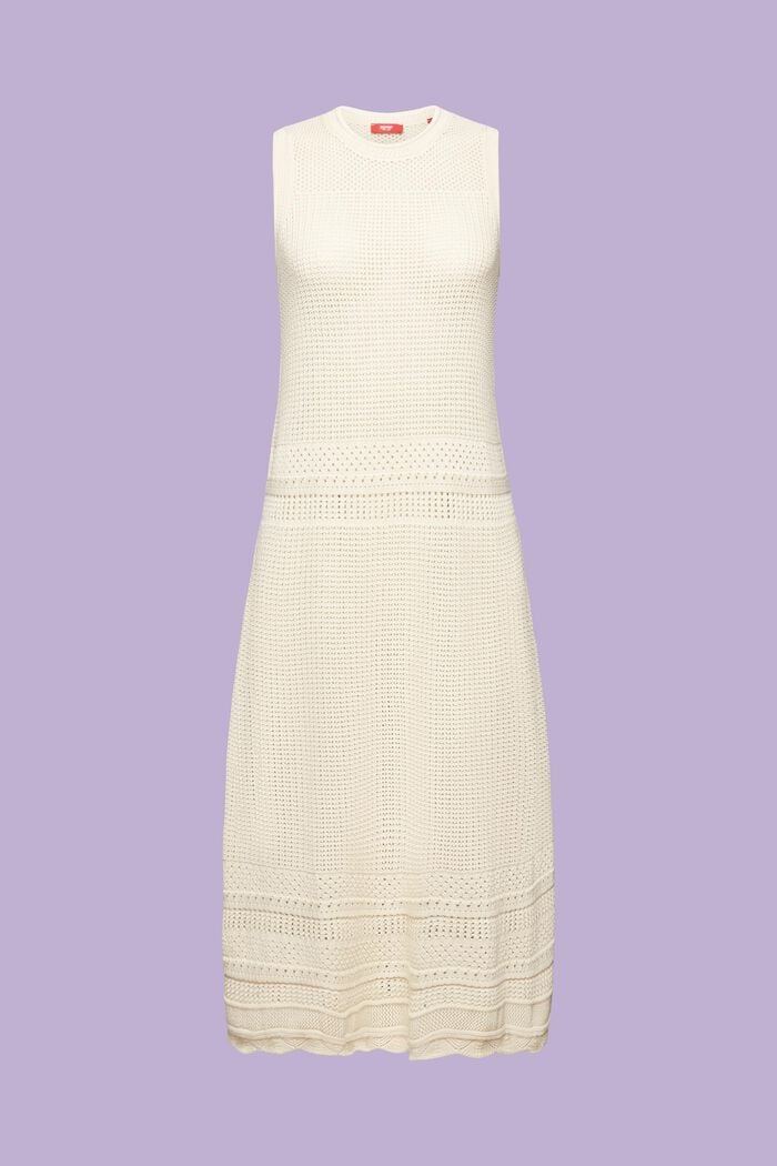 Szydełkowa sukienka midi, SAND, detail image number 6