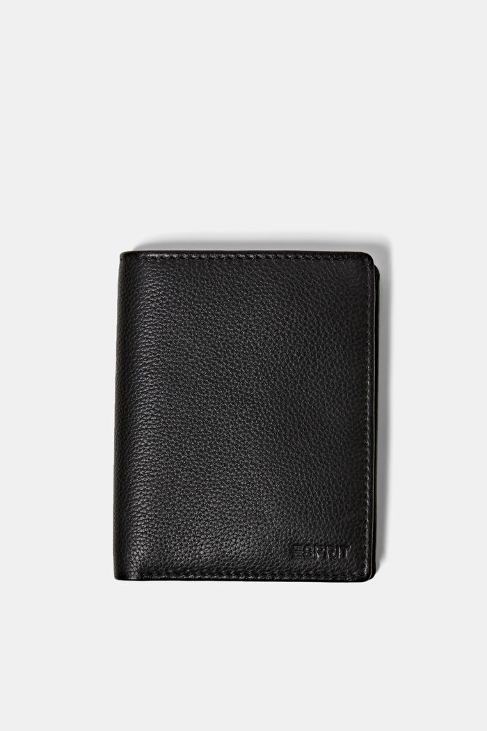 Skórzany portfel, BLACK, detail image number 0