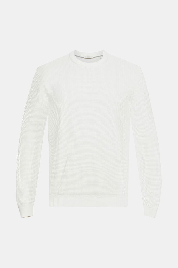 Sweter ze 100% bawełny, OFF WHITE, detail image number 5