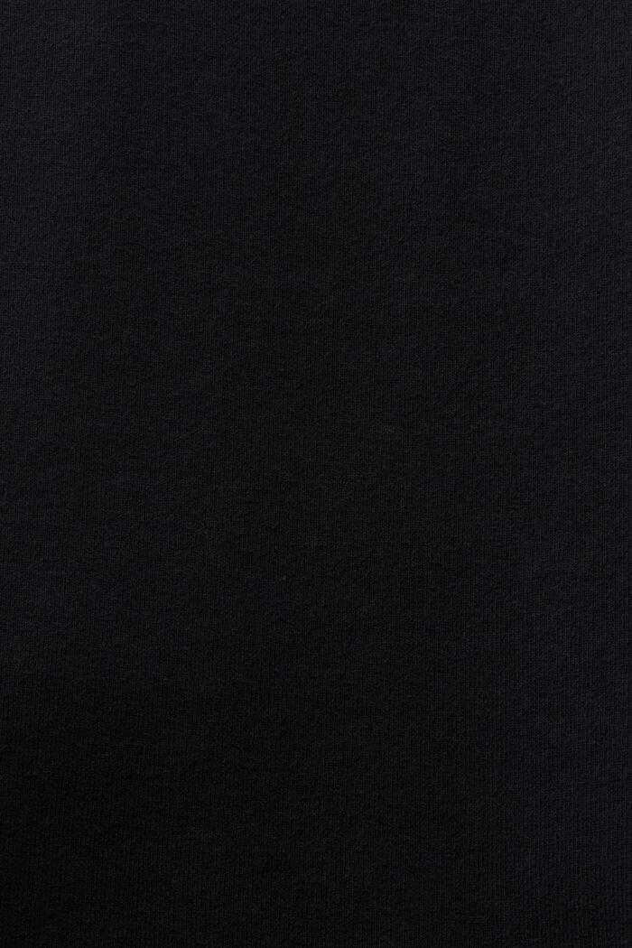 Bawełniany top z tyłem w zapaśniczym stylu, BLACK, detail image number 5