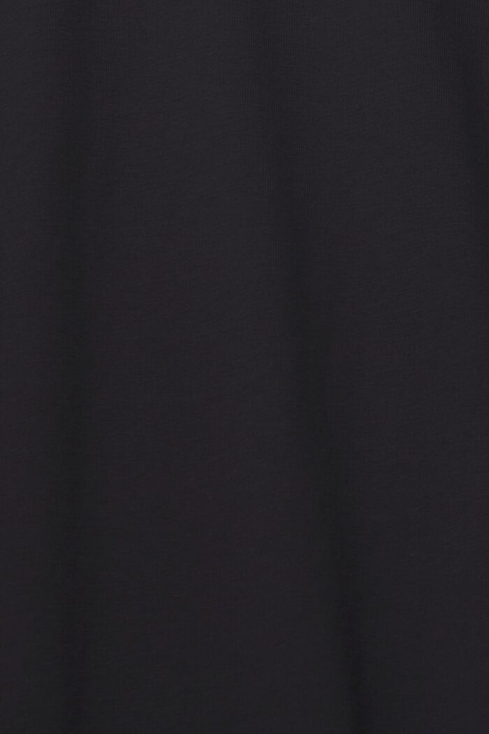 Dżersejowa koszulka z długim rękawem, 100% bawełny, BLACK, detail image number 1