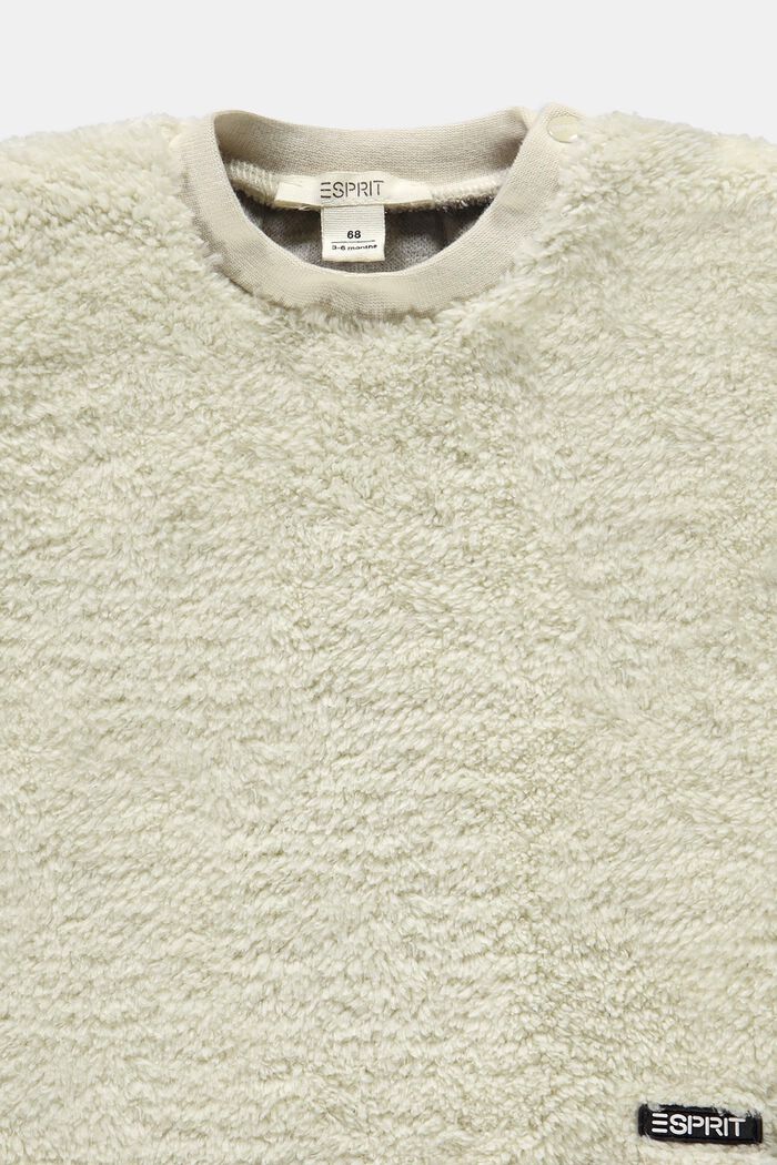 Bluza ze sztucznego futerka, DUSTY NUDE, detail image number 2