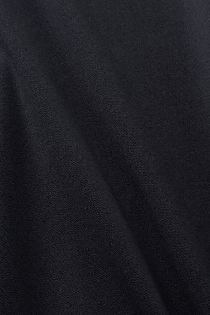 Koszula nocna z kieszenią na piersi, BLACK, detail image number 4