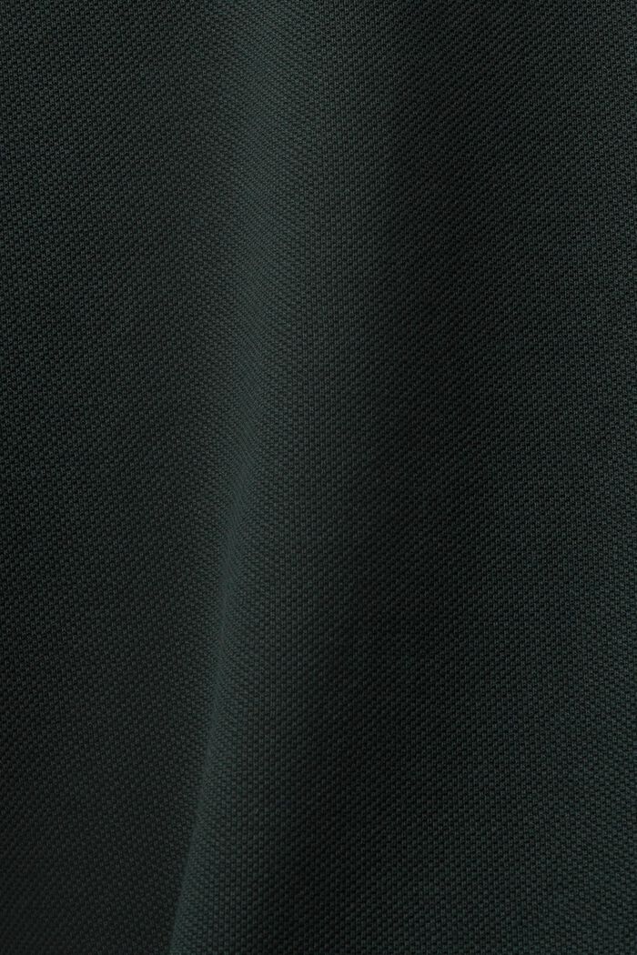 Koszulka polo, fason slim fit, DARK TEAL GREEN, detail image number 5