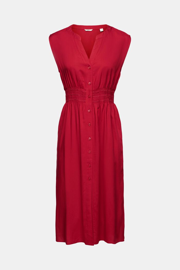 Sukienka plażowa bez rękawów, DARK RED, detail image number 4