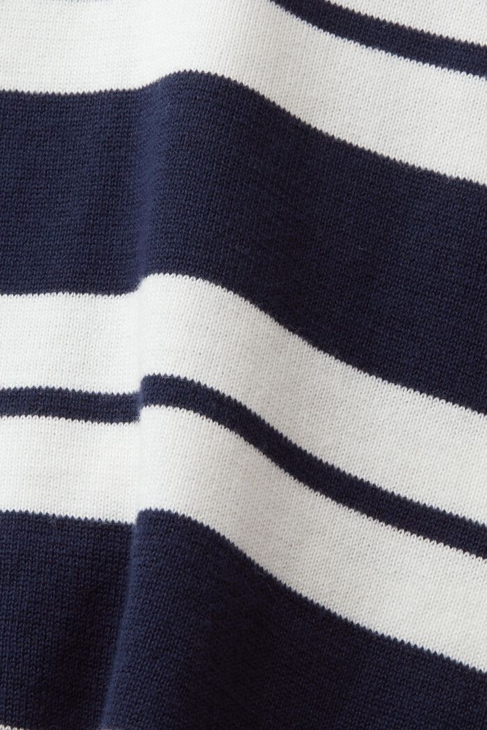 Sweter oversize, 100% bawełny, NAVY, detail image number 5