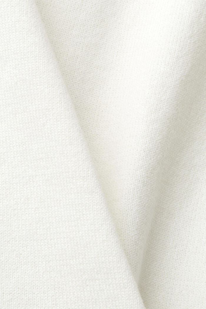 Sweter z rękawami à la nietoperz, OFF WHITE, detail image number 5