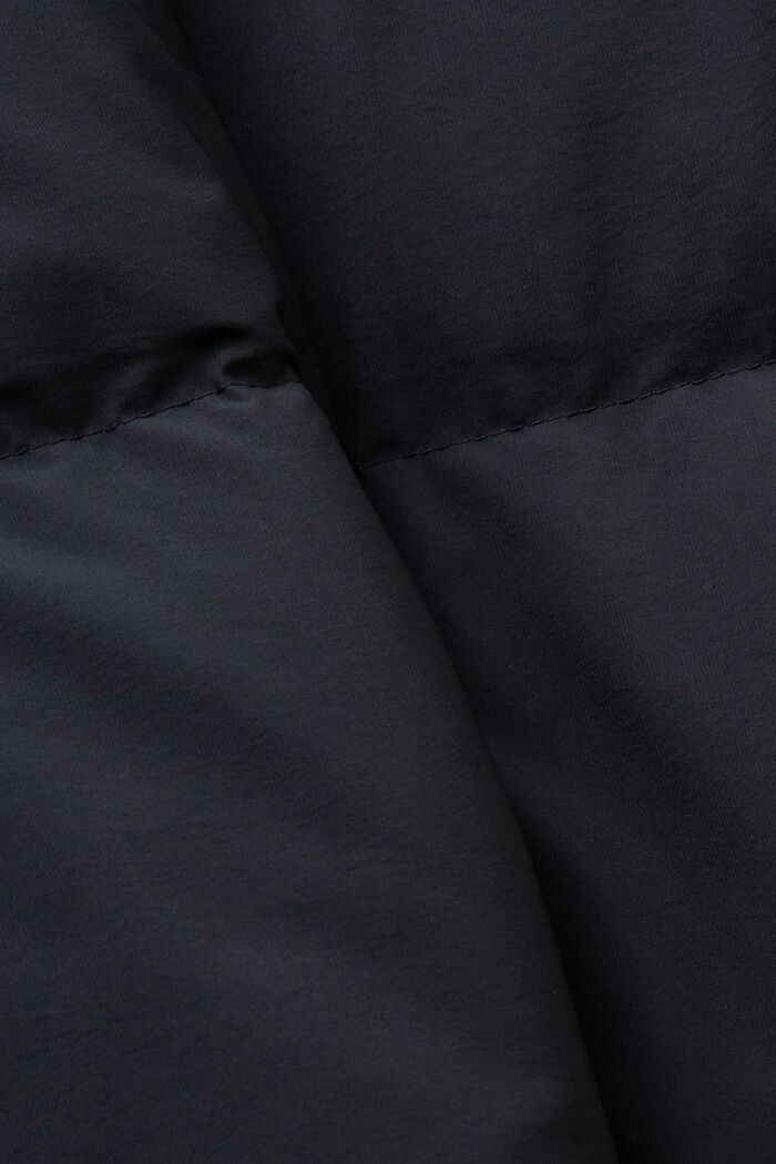 Puchowy płaszcz z kapturem, BLACK, detail image number 6
