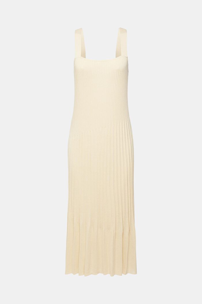 Z recyklingu: Sukienka midi z plisami, SAND, detail image number 5