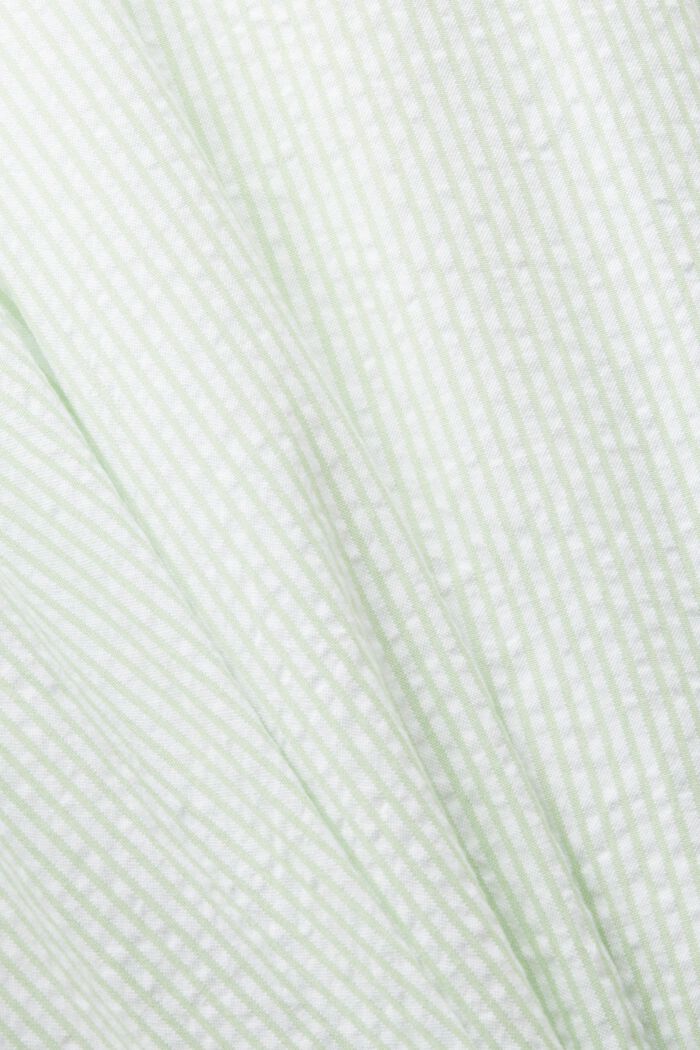 Sukienka mini bez rękawów z baskinką, LIGHT GREEN, detail image number 5