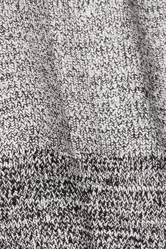 Sweter z falistym dołem, NEW BLACK, detail image number 4