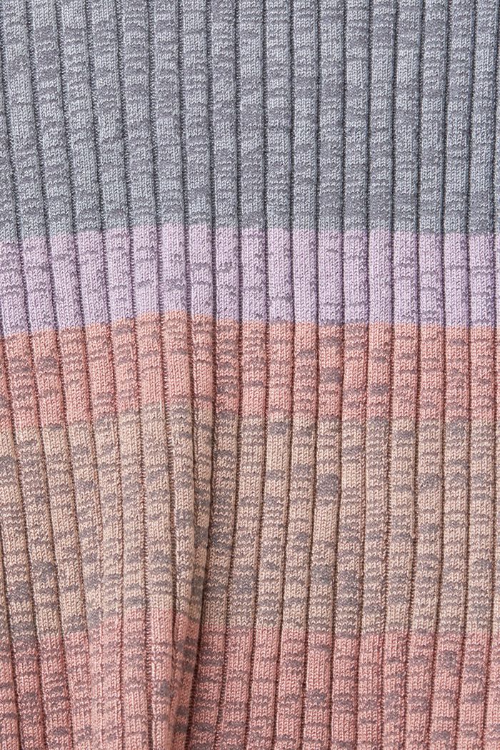 Sweter z prążkowanej dzianiny, LENZING™ ECOVERO™, BLUE, detail image number 5