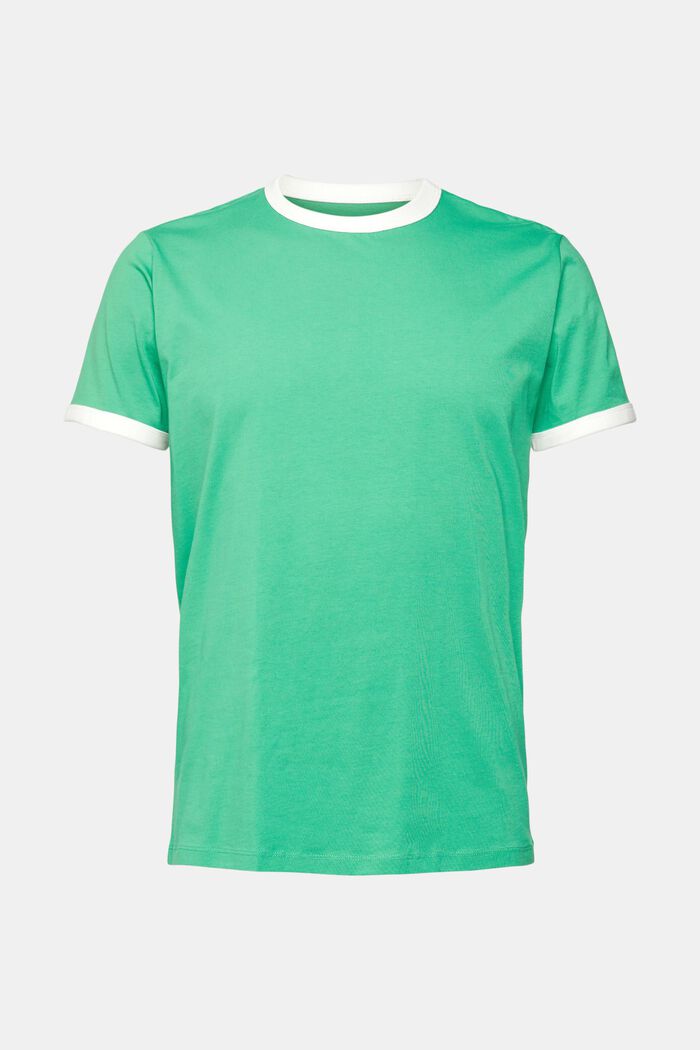 T-shirt z dżerseju, GREEN, overview