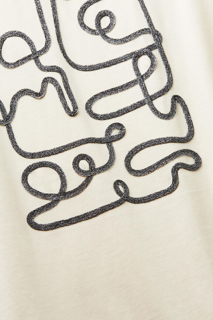 T-shirt z dżerseju z naszywką, ICE, detail image number 5