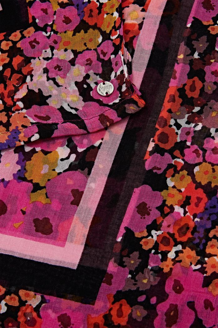 Szalik w kwiaty, NAVY, detail image number 1