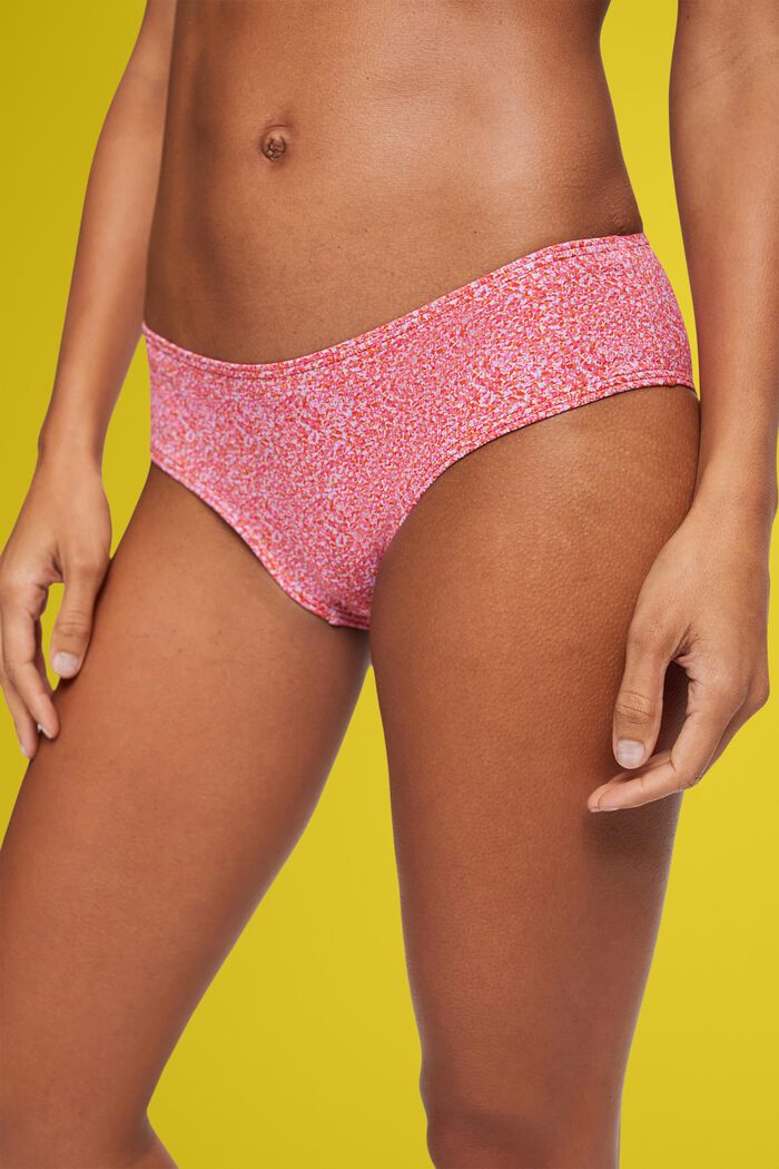 Dół od bikini w stylu biodrówek z nadrukiem na całej powierzchni, PINK, detail image number 1