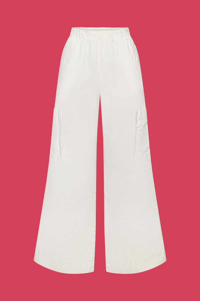 Spodnie bojówki na gumce, 100% bawełny, OFF WHITE, detail image number 6