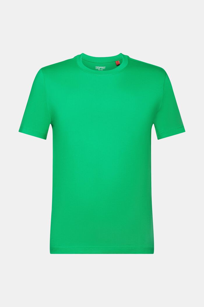 T-shirt z dżerseju z bawełny pima, GREEN, detail image number 7