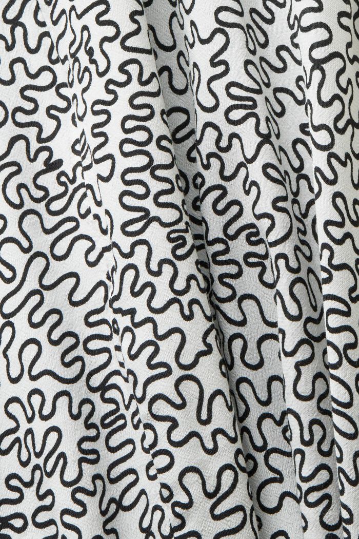Sukienka midi z krepy z nadrukiem, OFF WHITE, detail image number 6