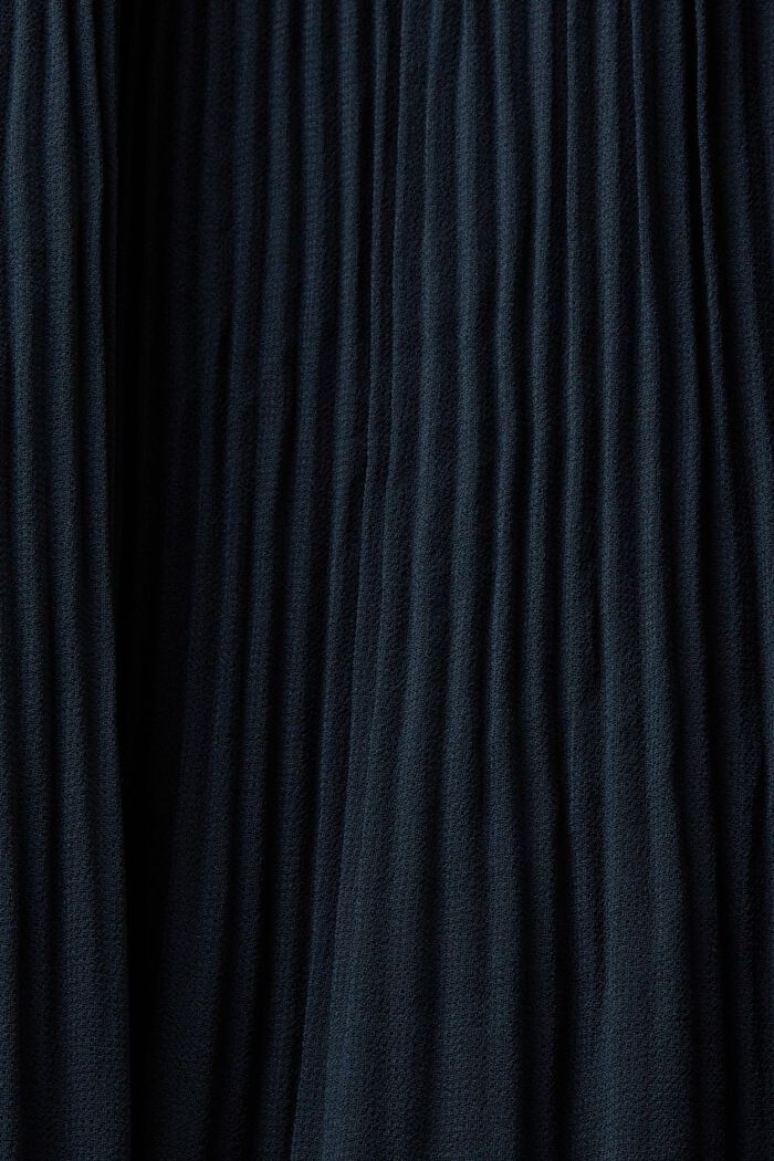 Sukienka mini z marszczonego szyfonu, PETROL BLUE, detail image number 4