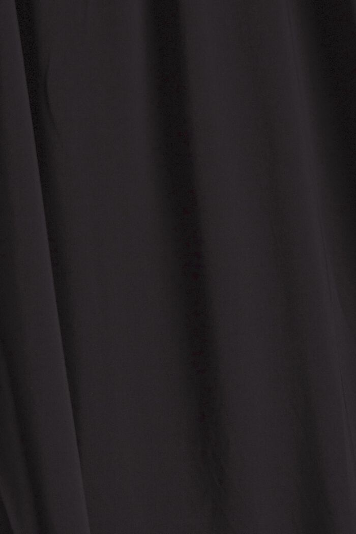Sukienka z listwą guzikową, LENZING™ ECOVERO™, BLACK, detail image number 4
