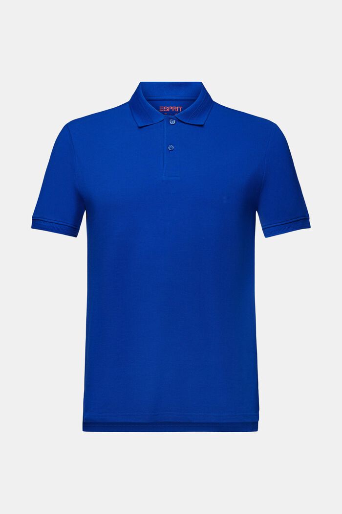 Koszulka polo z bawełny pima, BRIGHT BLUE, detail image number 6