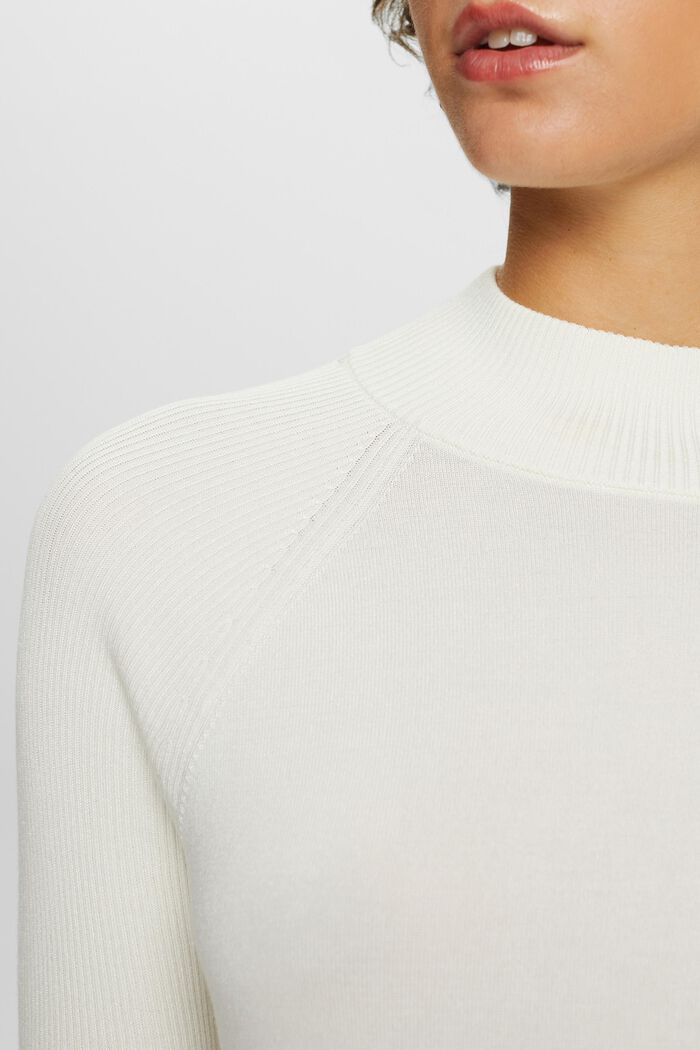 Sweter z półgolfem, LENZING™ ECOVERO™, OFF WHITE, detail image number 2