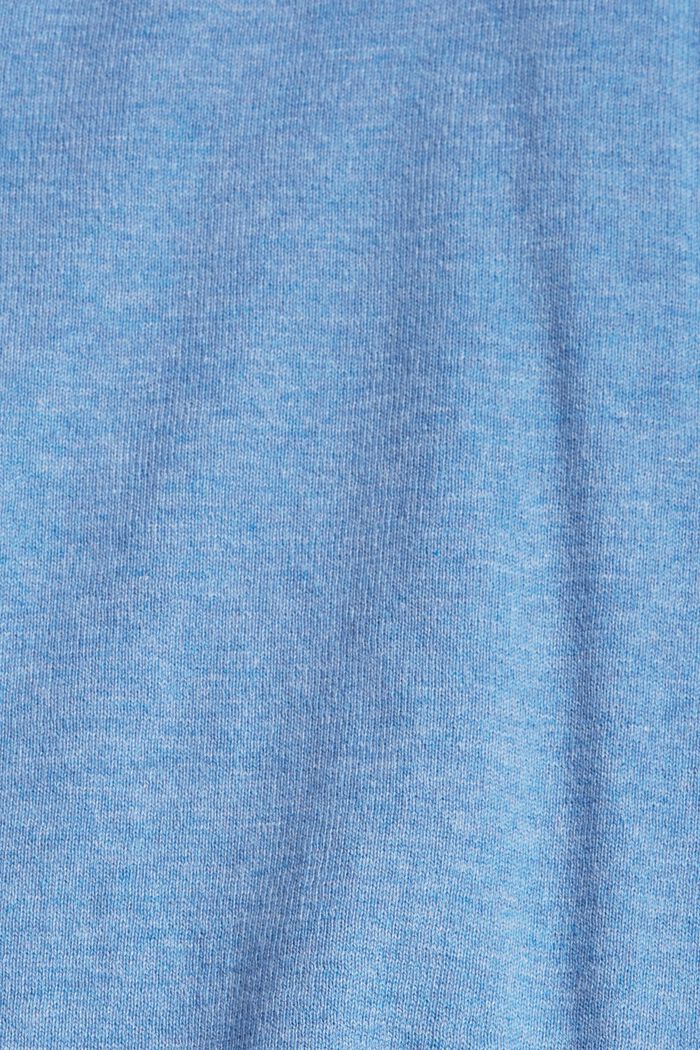 Sweter z cienkiej dzianiny, 100% bawełny, LIGHT BLUE LAVENDER, detail image number 4
